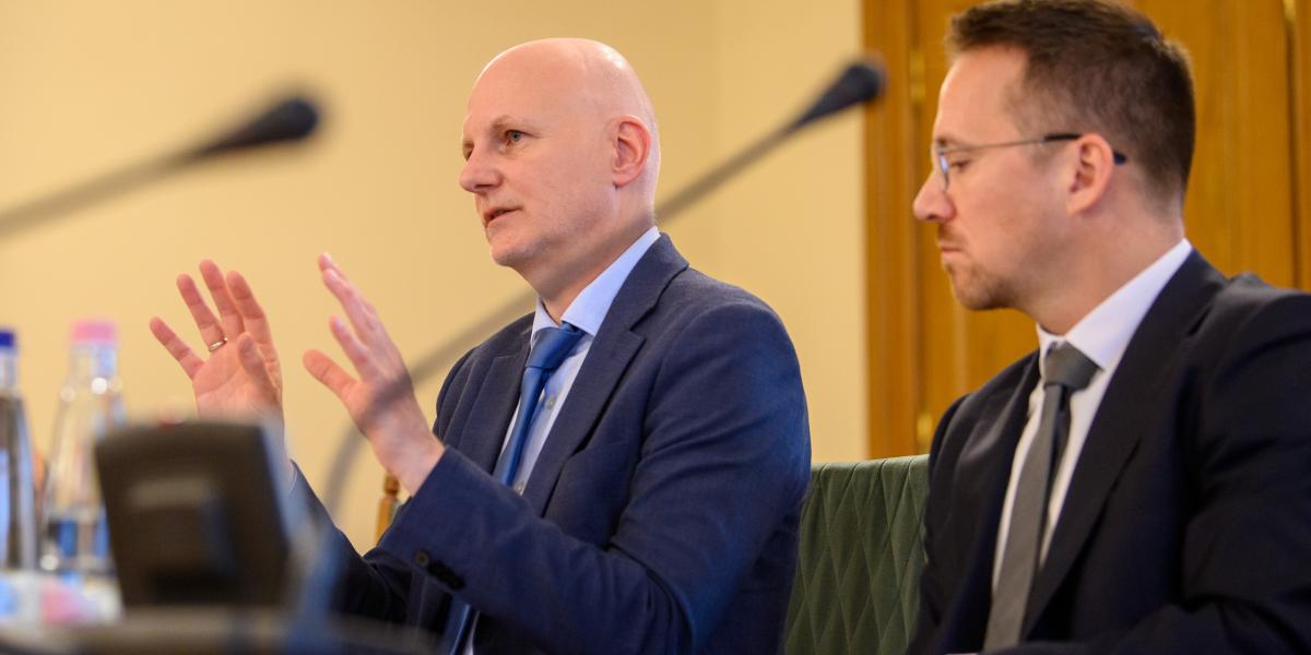 Tanács Zoltán a miniszteri meghallgatáson május 11-én. 