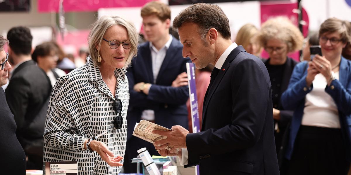 Macron a párizsi könyvfesztiválon a sokszínűség fontosságáról beszélt 