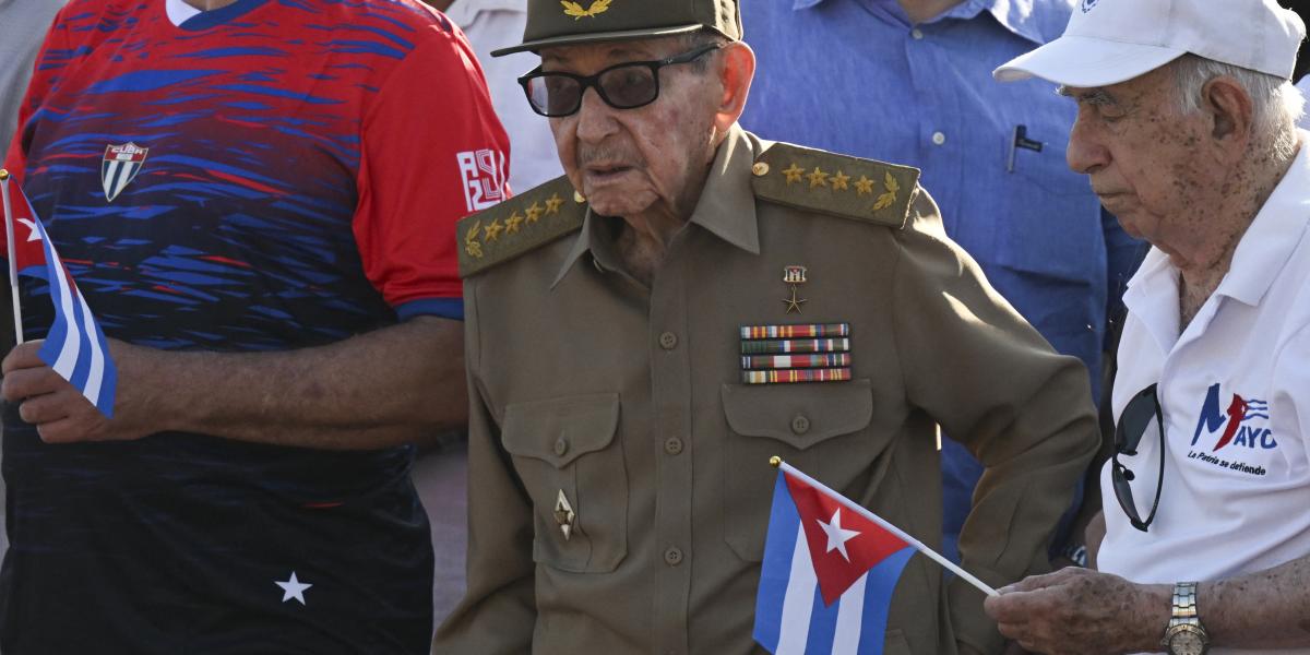 Raúl Castro Havannában május elsején 