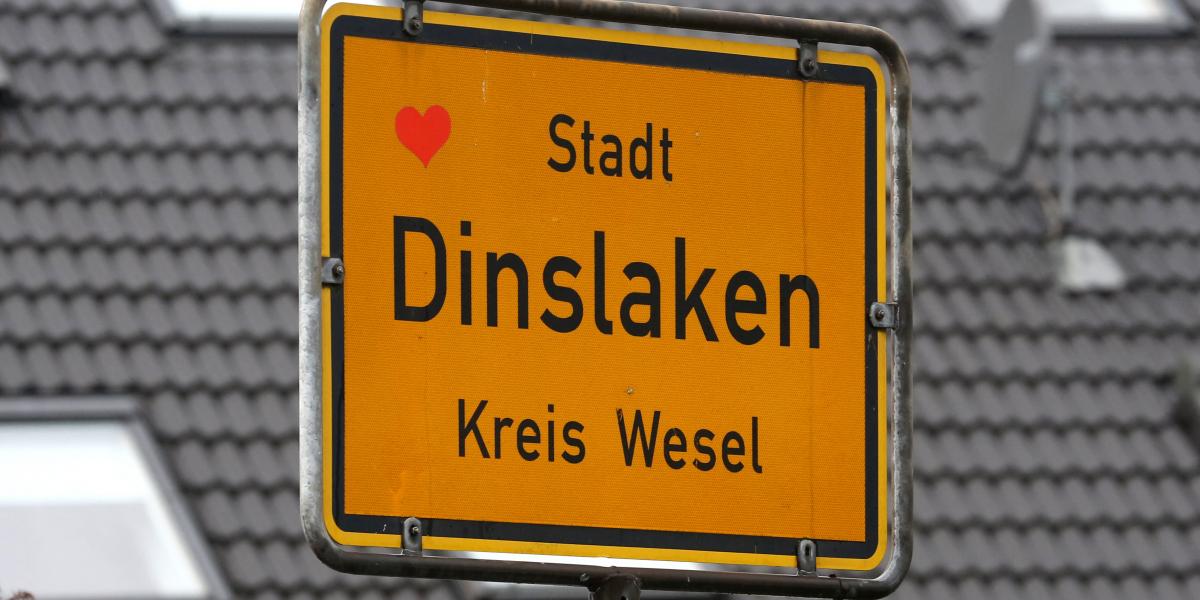 Dinslaken várostáblája