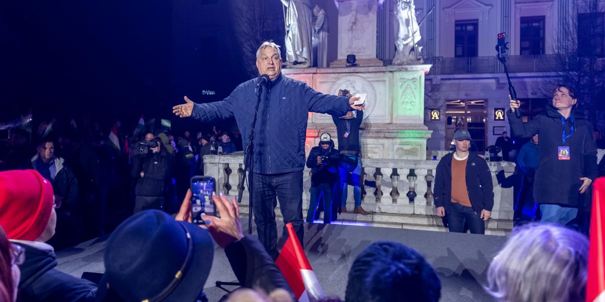 Orbán Viktor országjárásának győri állomásán, 2026. március 27