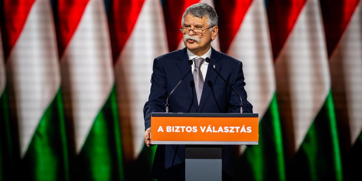 Kövér László 2026. január 10-én, amikor még biztos volt a választásban