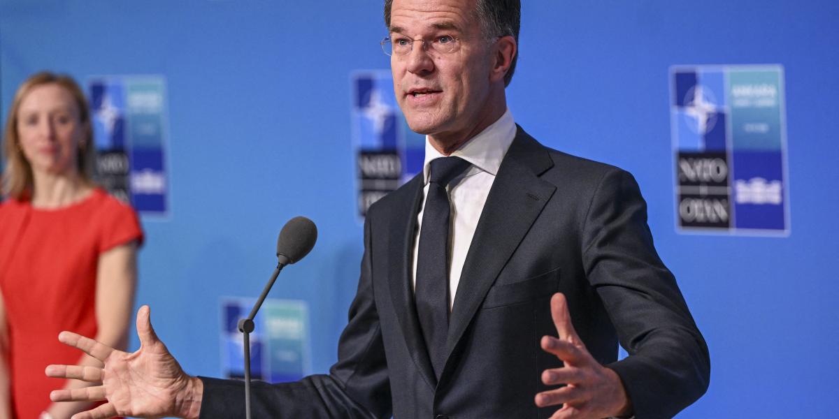 Mark Rutte NATO-főtitkár az ankarai NATO-csúcson 2026. július 8-án.