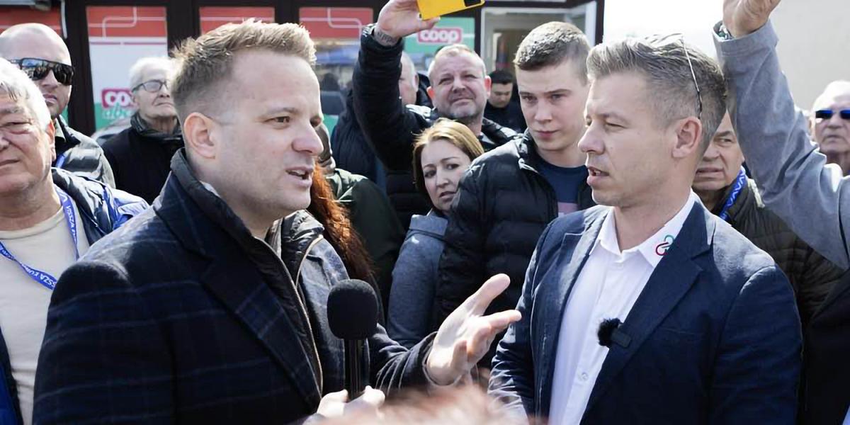 Bohár Dániel, amikor még kormánypropagandistaként kérdezgette Magyar Pétert