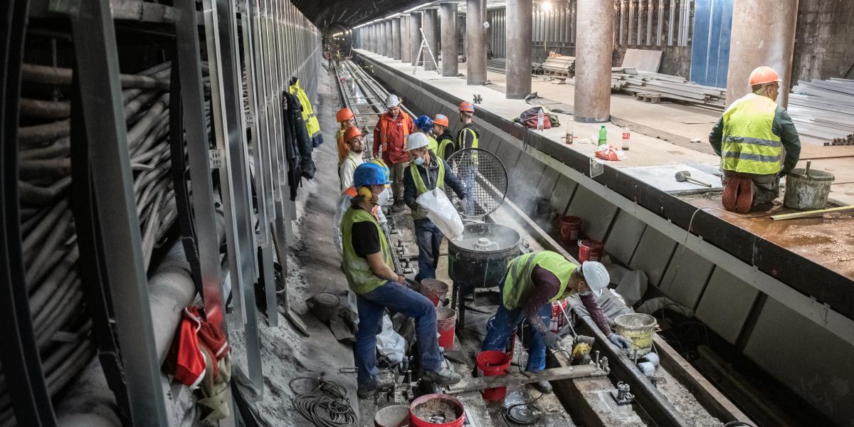 2021-ben a 3-as metró Kálvi téri állomásának felújítása