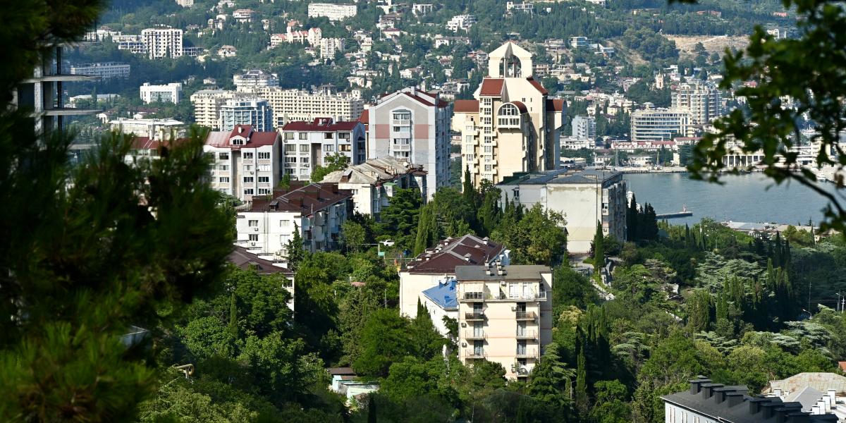 Jalta, a Krím-félsziget fő üdülővárosa 2026. július 22-én