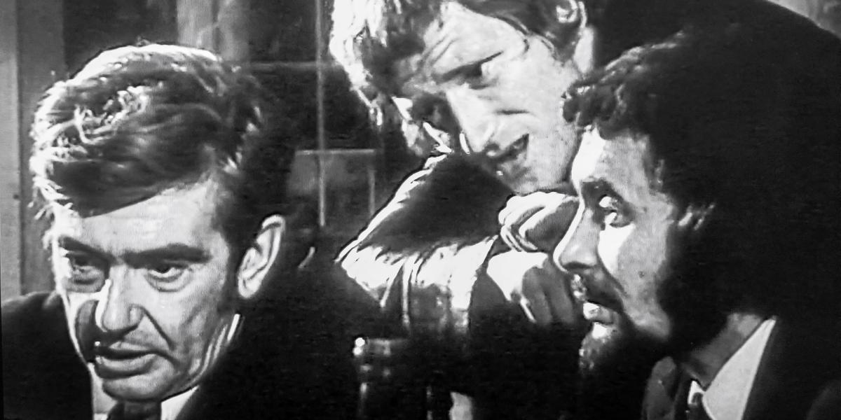 Gábor Miklós, Kern András, Csikós Gábor az Ősbemutató (1973) című Szabó István tévéfilmben.