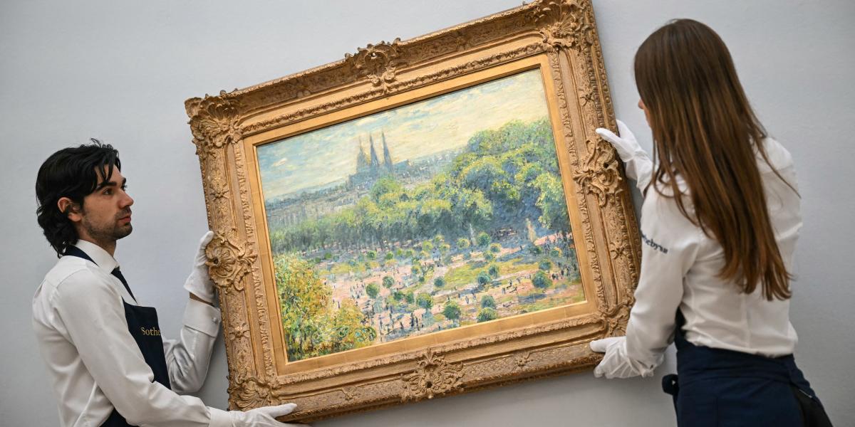Monet: A Tuileriák kertje (1876)