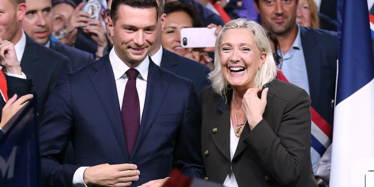 Marine Le Pen és Jordan Bardella