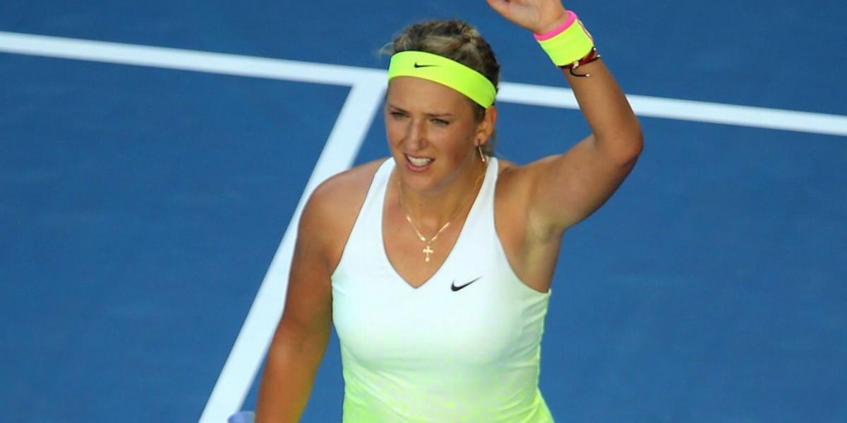 Viktorija Azarenka is pályára lép FOTÓ: EUROPRESS/GETTY IMAGES/WAYNE TAYLOR