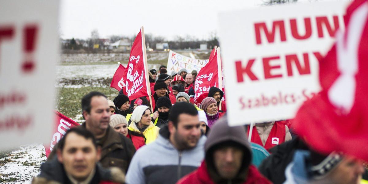 Az emberi méltóság menete Szabolcsban -  Győrtelek, 2015. február 9. MTI Fotó: Balázs Attila