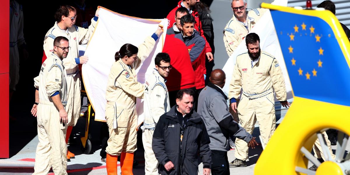 Fernando Alonso balesete 02.22-én.Fotó: Mark Thompson/Getty Images 