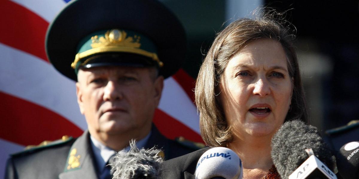 Victoria Nuland beszédet mond. FOTÓ: Getty Images