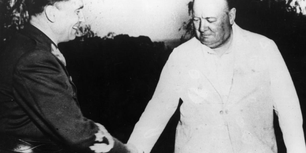 Tito és Churchill. Bár Nyugaton is tudtak a gyilkosságokról, sok vezető kereste a marsall kegyeit FOTÓ: EUROPRESS/GETTY IMAGES/H