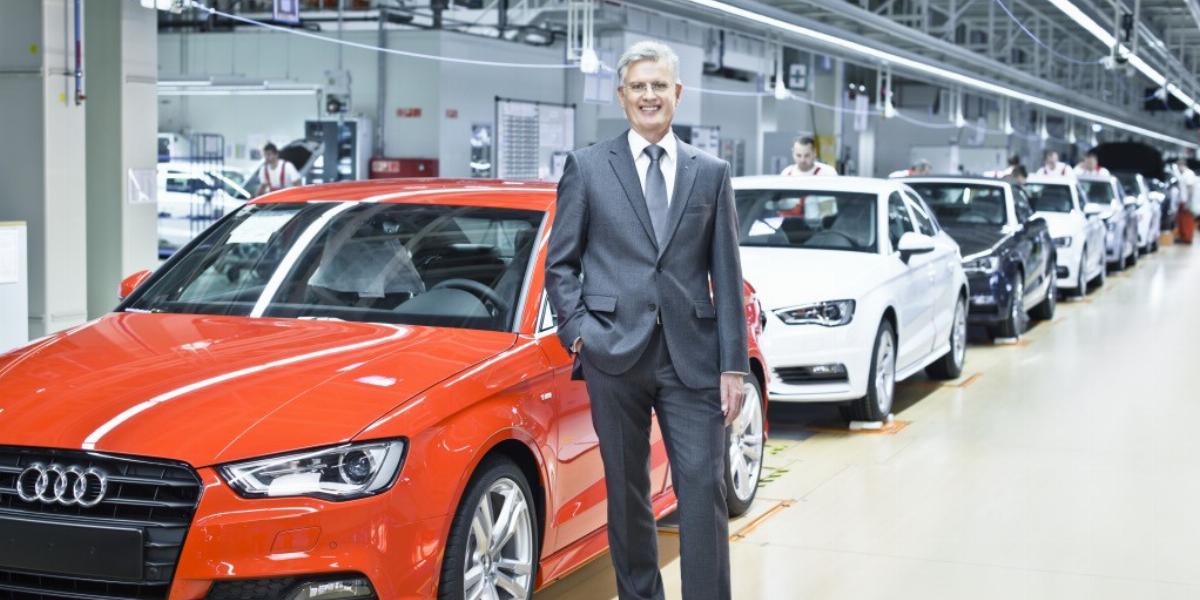 Thomas Faustmann és az Audi hosszú távon szeretne együttműködni a Győri Audi ETO KC-vel FOTÓ: AUDI HUNGÁRIA MOTOR KFT.