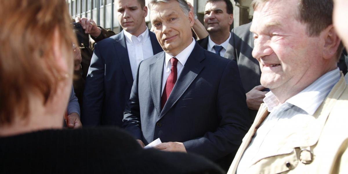 Orbán Viktor Zalaegerszegen. MTI Fotó: Varga György