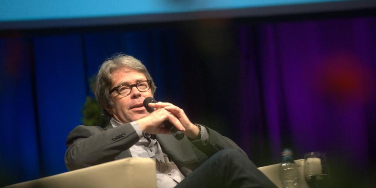 Jonathan Franzen azt mondta a megnyitón, hogy mindig is csillag akart lenni FOTÓ: TÓTH GERGŐ