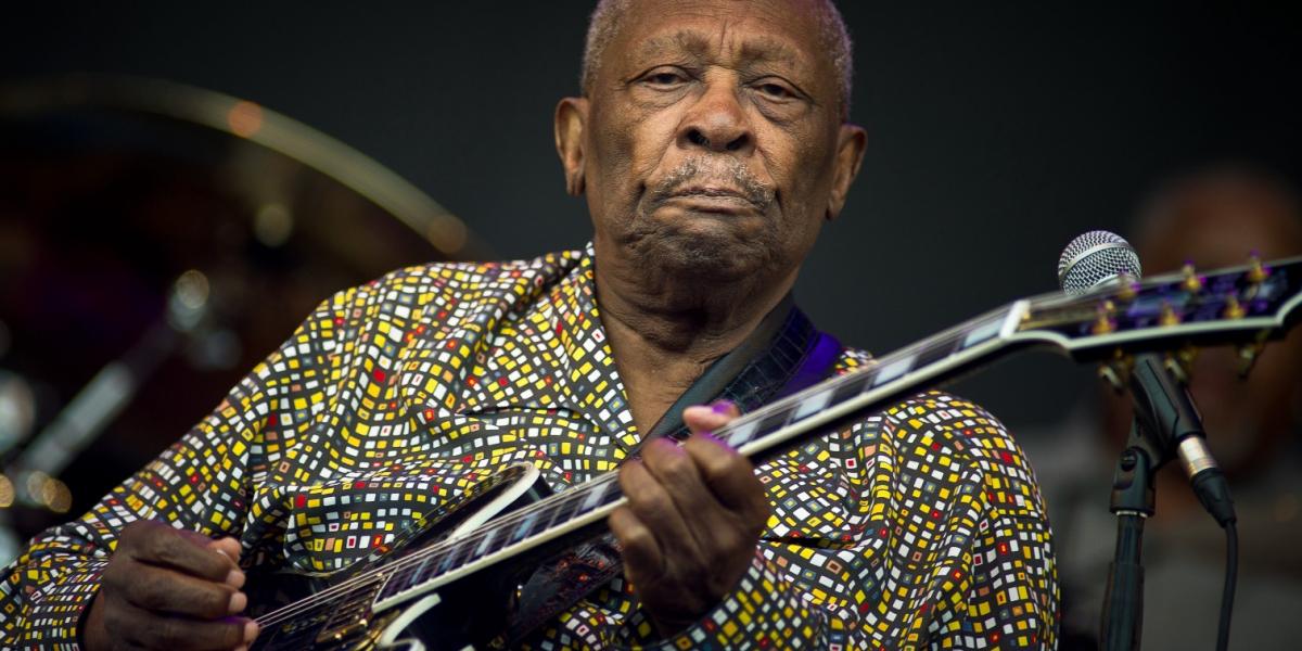 B. B. King Lucille-nek hívott gitárjával FOTÓ: EUROPRESS/GETTY IMAGES/IAN GAVAN