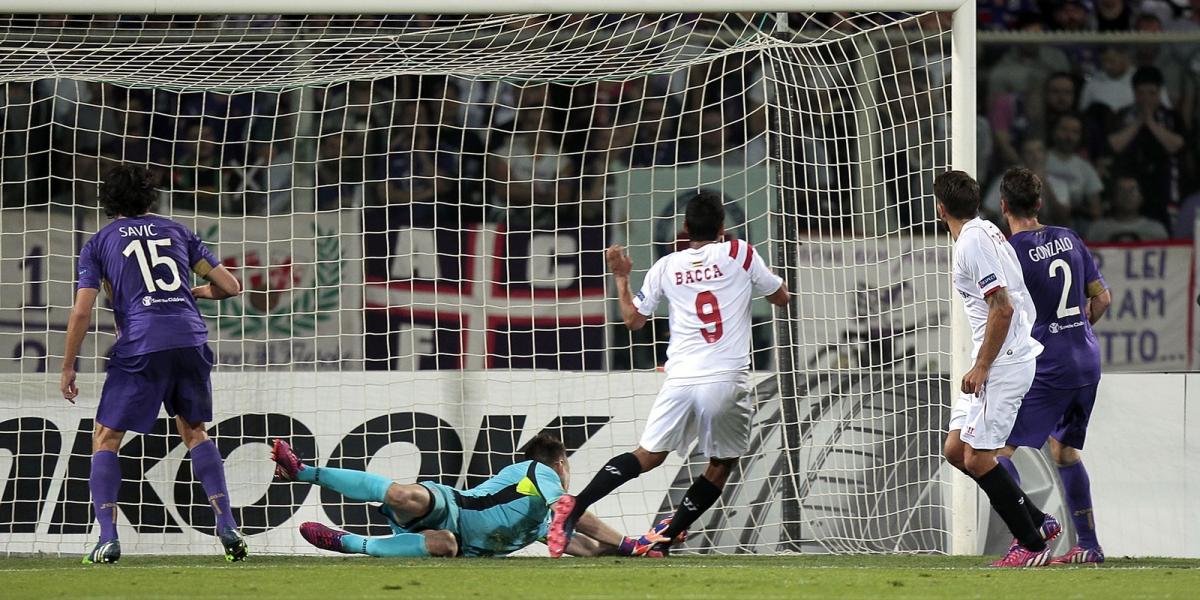 Bacca lőtte a Sevilla első gólját FOTÓ: EUROPRESS/GETTY IMAGES/GABRIELE MALTINTI