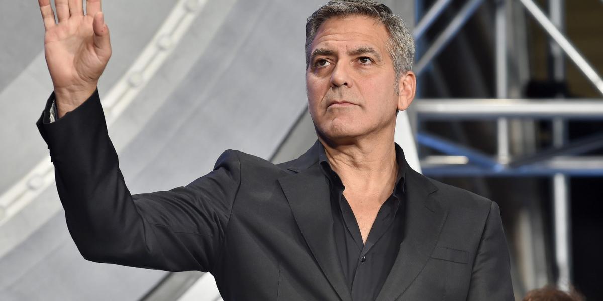 George Clooney nem is tűnt felhőtlenül boldognak a Holnapolisz premierjén. FOTÓ: Atsushi Tomura/Getty Images