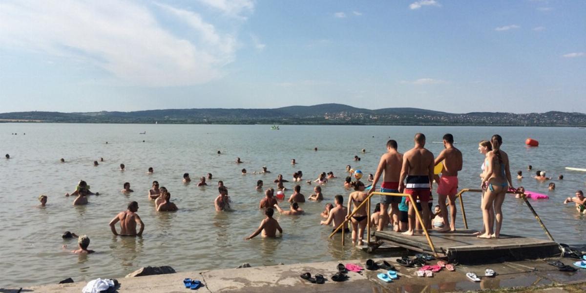 A kánikulai hétvégén csúcsforgalom volt a Balatonban is FOTÓ: SZALMÁS PÉTER