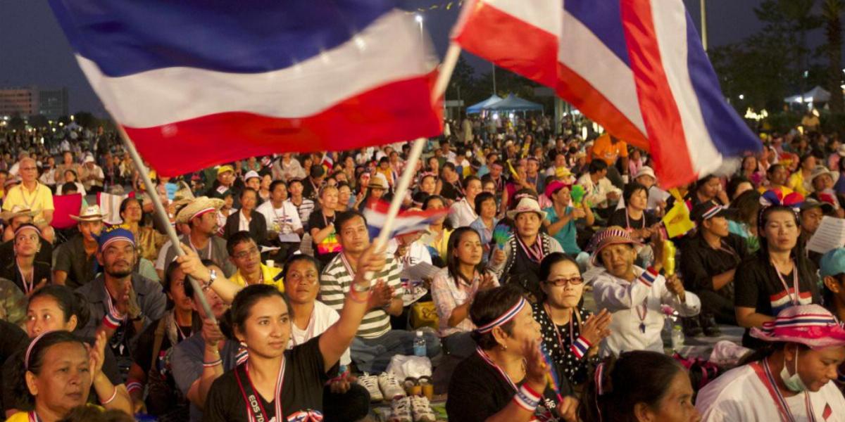 Elűznék a Takszin-rezsimet a bangkoki tüntetők FOTÓ: EUROPRESS/GETTY IMAGES/ED WRAY