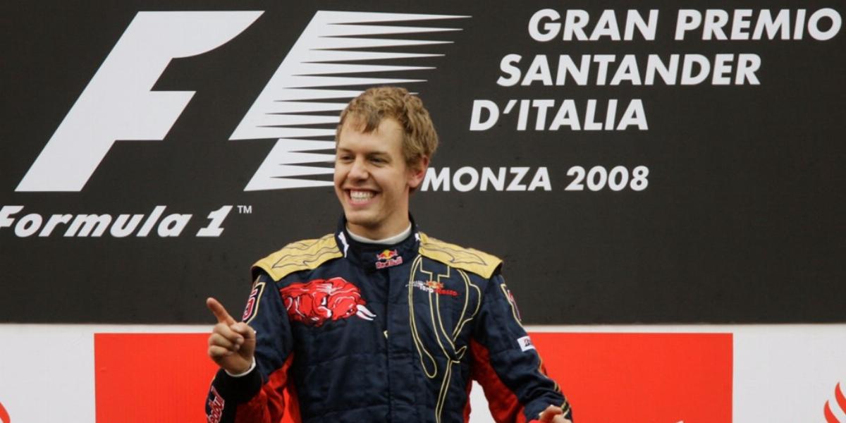 Vettel még Toro Rosso-pilótaként, 2008-ban szerezte meg első győzelmét FOTÓ: EUROPRESS/GETTY IMAGES/PETER FOX