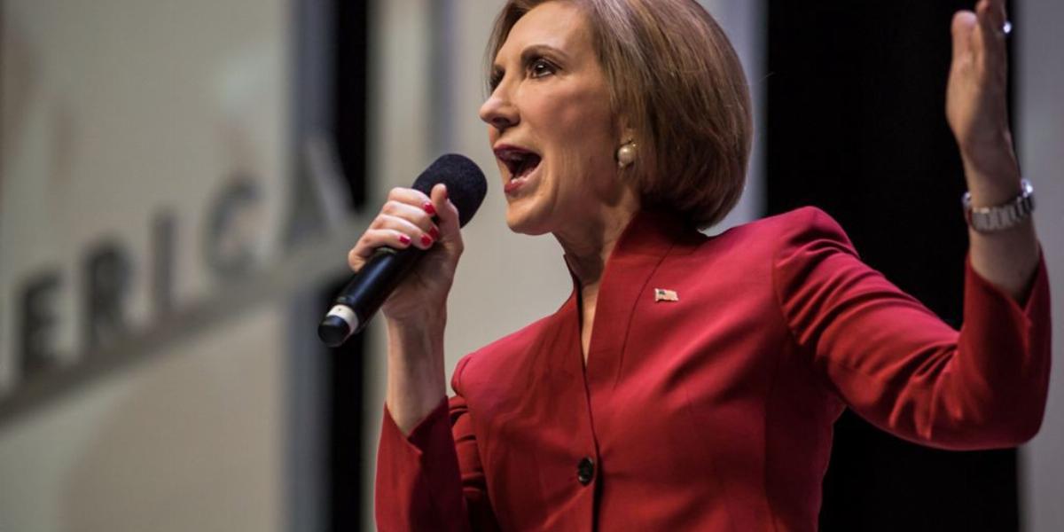 Lendületben a republikánus Hillary – Carly Fiorina belevetette magát a kampányba FOTÓ: EUROPRESS/GETTY IMAGES/SEAN RAYFORD