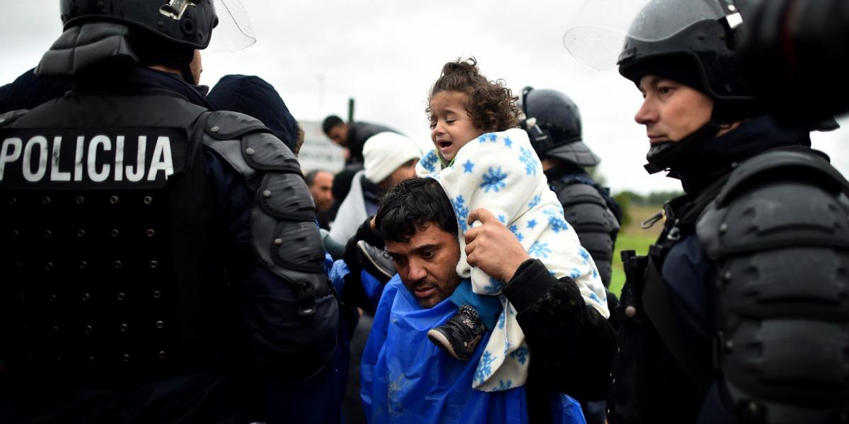 Menekültek Horvátországban FOTÓ: EUROPRESS/GETTY IMAGES/JEFF J MITCHELL