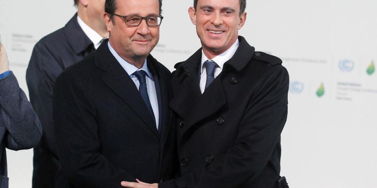 Francois Hollande és Manuel Valls – gazdaságélénkítő intézkedéseket jelent be januárban a szocialista kormányzat FOTÓ: EUROPRESS