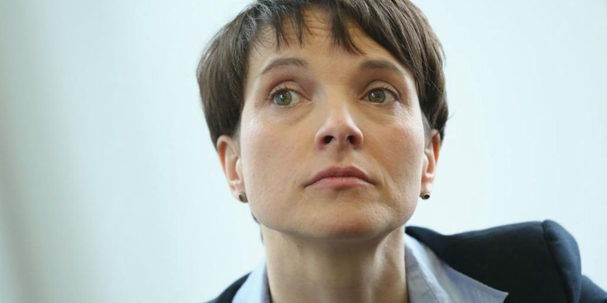 Frauke Petry tegnap saját hétfői szavait cáfolta meg FOTÓ: EUROPRESS/GETTY IMAGES/SEAN GALLUP