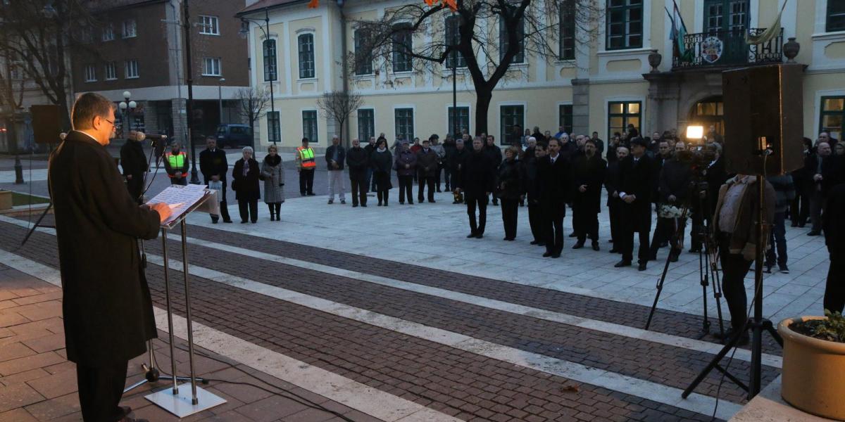 Kövér László Sátoraljaújhelyen. MTI Fotó: Vajda János