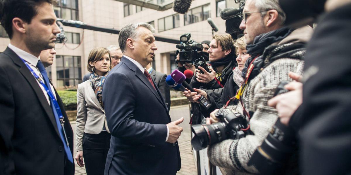 Orbán Viktor a brüsszeli EU-török csúcson. MTI Fotó: Miniszterelnöki Sajtóiroda/Szecsődi Balázs