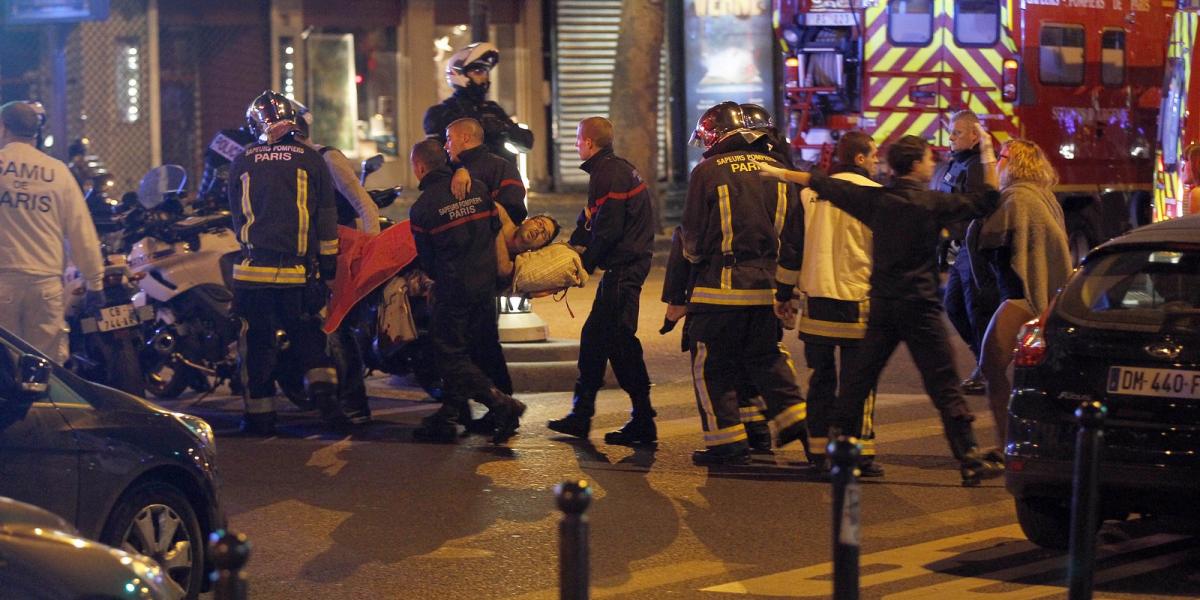 Felvétel a tavaly november 13-án történt terrortámadásról Párizsban. FOTÓ: Thierry Chesnot/Getty Images