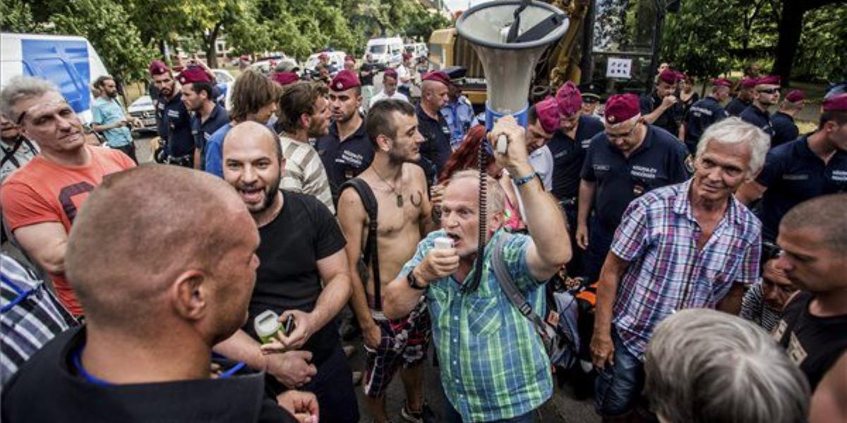 A Ligetvédők demonstrációja MTI Fotó: Balogh Zoltán