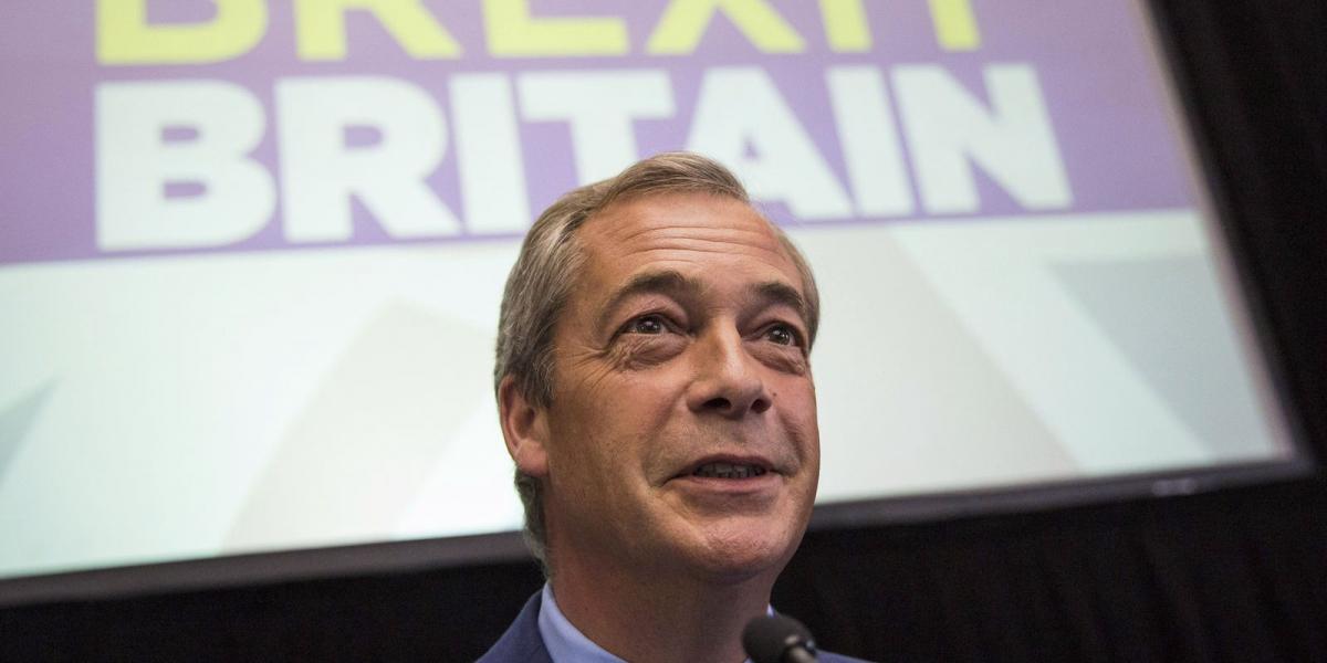 Farage élete feladatának tekintette országa kiléptetését az Európai Unióból FOTÓ: EUROPRESS/GETTY IMAGES/JACK TAYLOR