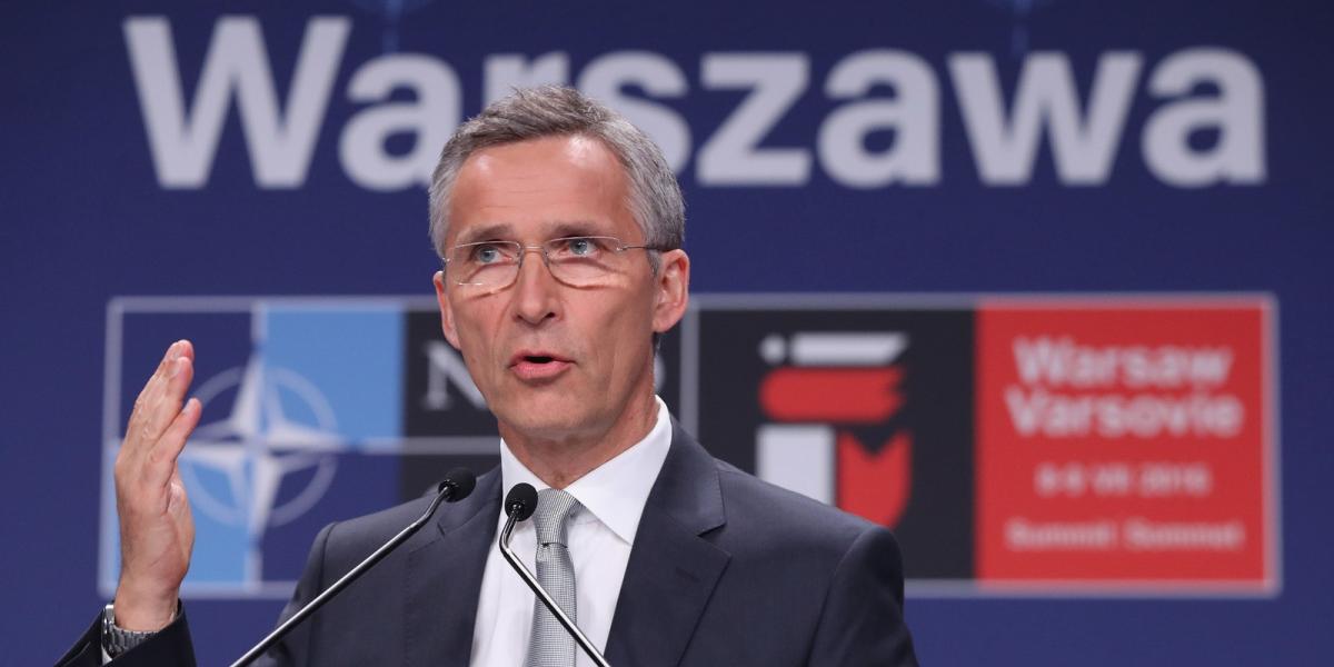 Jens Stoltenberg NATO-főtitkár vázolta fel a szövetség legfontosabb kihívásait FOTÓ: EUROPRESS/GETTY IMAGES/SEAN GALLUP