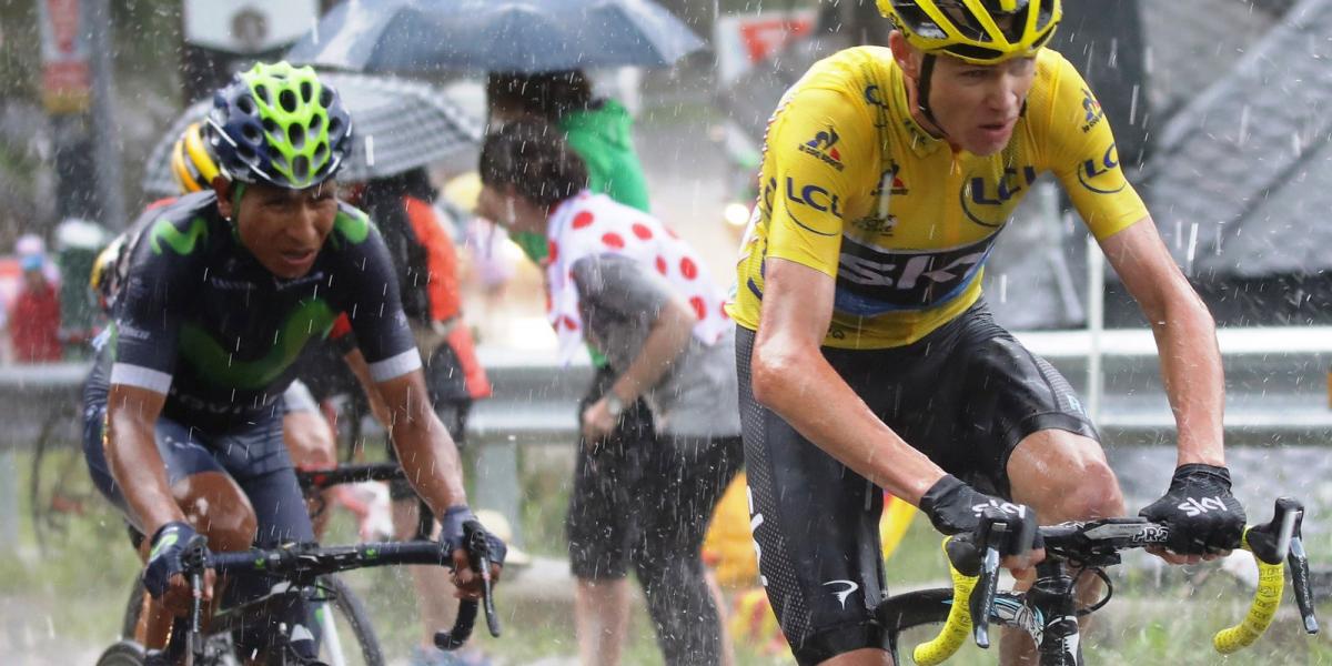 A címvédő brit Froome (jobbra) az élen áll FOTÓ: CHRIS GRAYTHEN/EUROPRESS/GETTY IMAGES