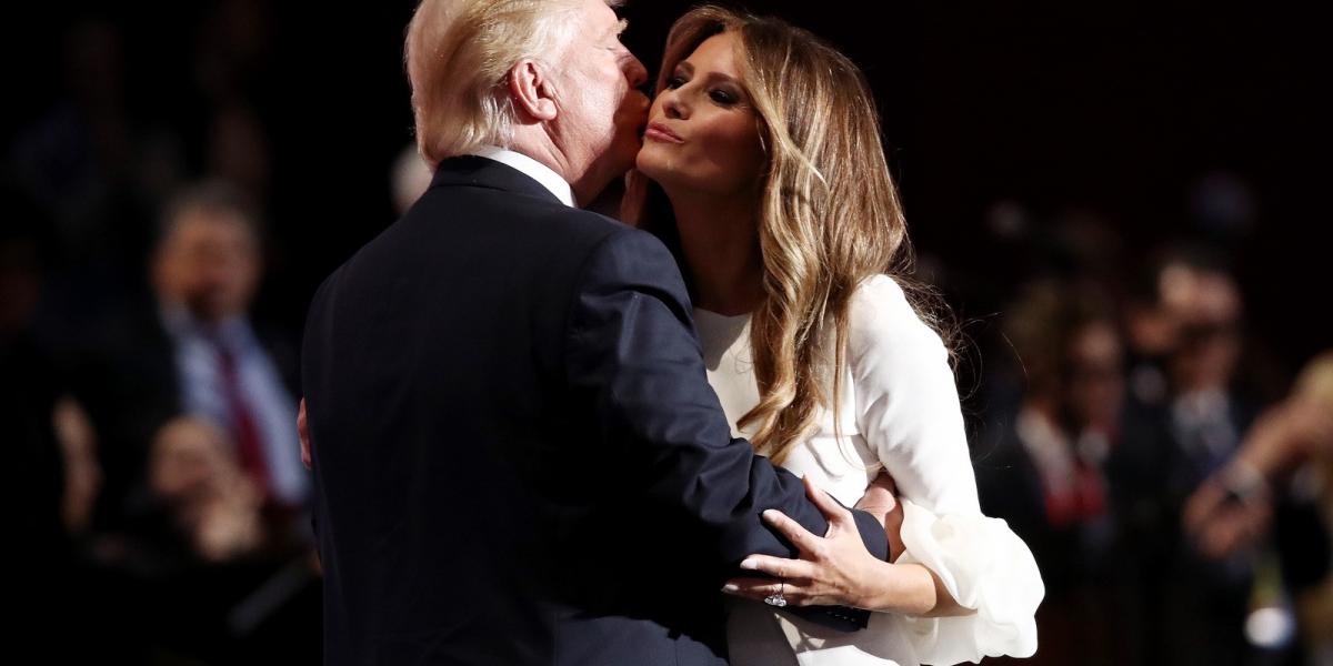 Annyira szeretem ezt a gazdag bácsit - Melania és Donald Trump/Win McNamee-
Getty Images 