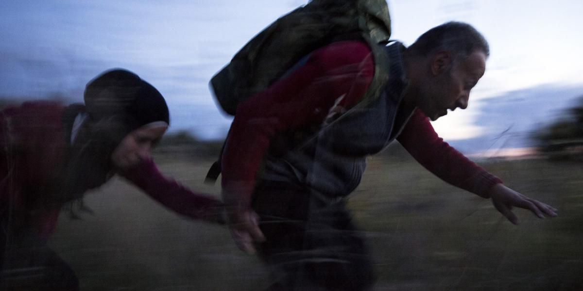 Pillanatkép a magyar határról 2015 szeptemberében. FOTÓ: Dan Kitwood/Getty Images