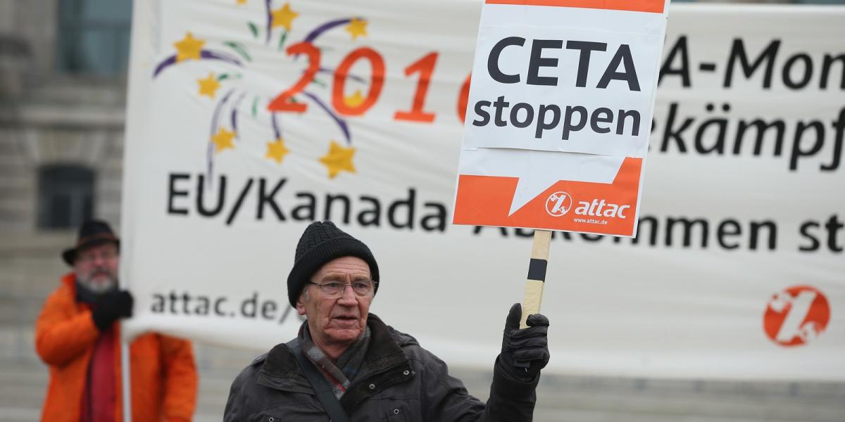 Tüntetés a CETA ellen. FOTÓ: Sean Gallup/Getty Images