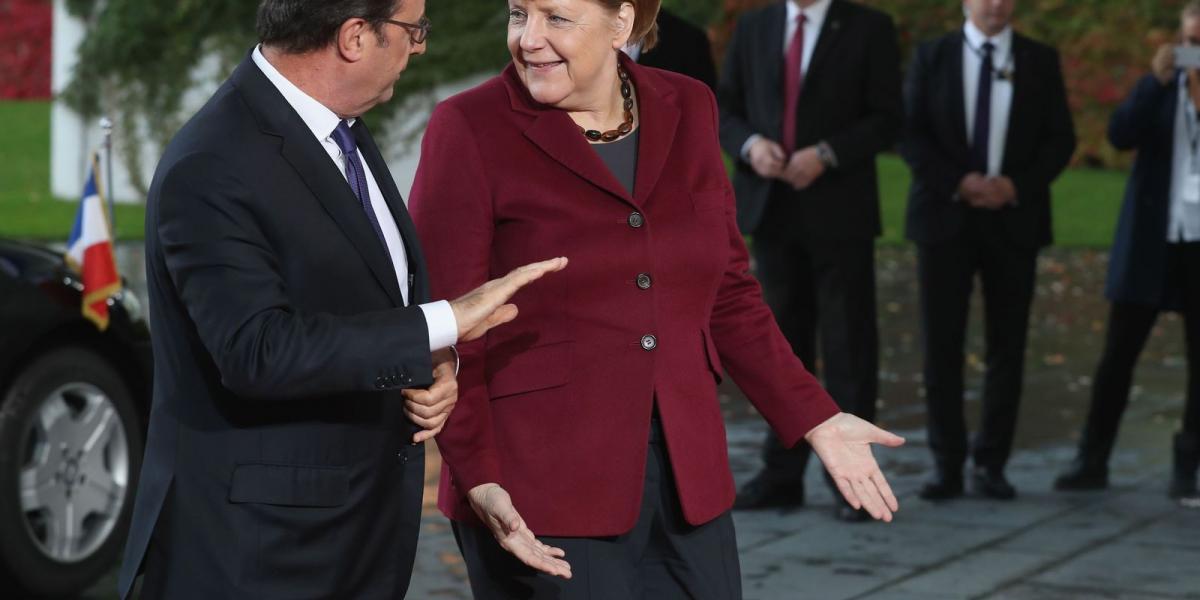 Merkel és Hollande a minszki békefolyamat újraélesztésén munkálkodik FOTÓ: EUROPRESS/GETTY IMAGES/SEAN GALLUP