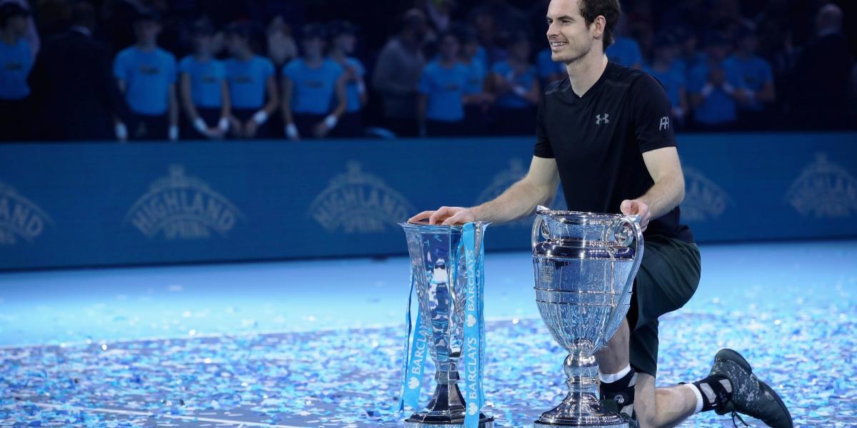 Murray már biztosan győztesként búcsúzik a 2016-os esztendőtől FOTÓ: EUROPRESS/GETTY IMAGES/CLIVE BRUNSKILL