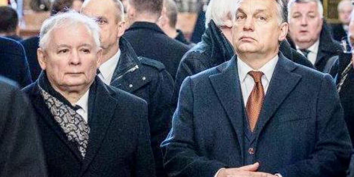 Kaczynski és Orbán, a két jó barát. Forrás: Facebook