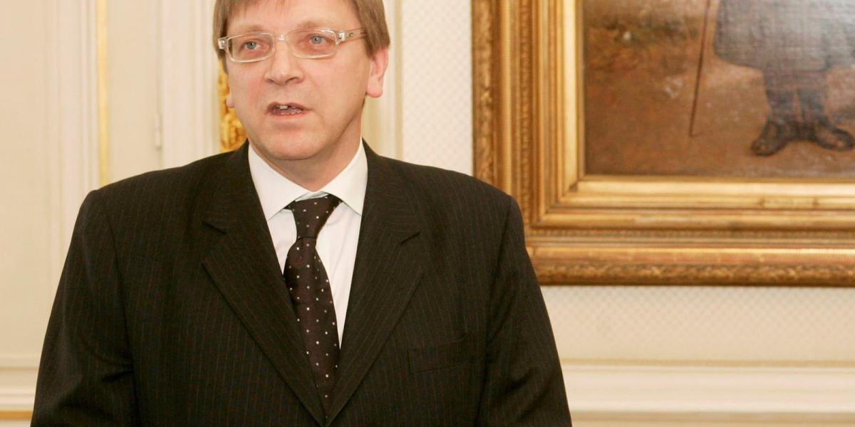 Guy Verhofstadt FOTÓ: Mark Renders/Getty Images