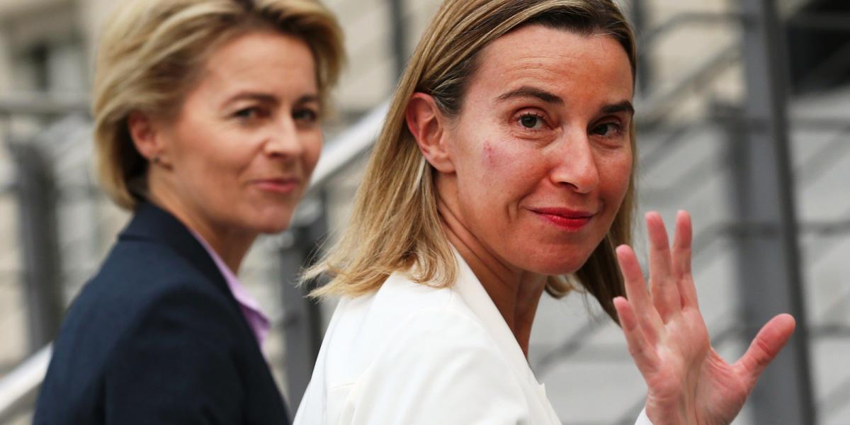 Elől Mogherini FOTÓ: Sean Gallup/Getty Images