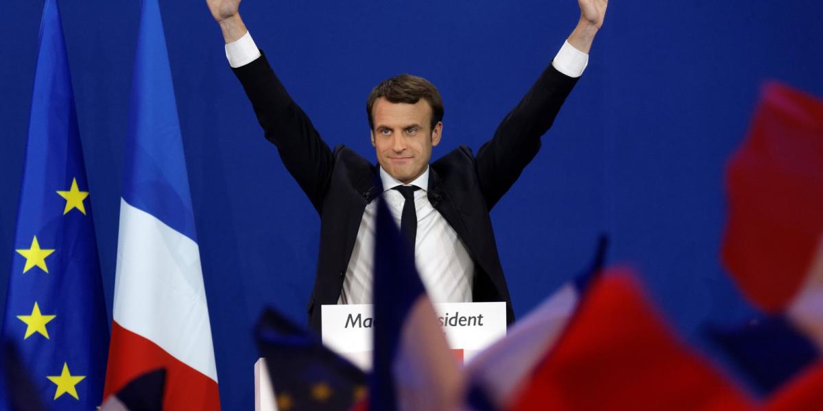  Emmanuel Macron - Fotó: Sylvain Lefevre/Getty Images 