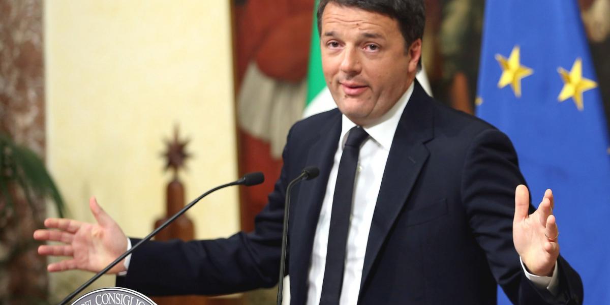 Matteo Renzi FOTÓ: FRANCO ORIGLIA/GETTY IMAGES