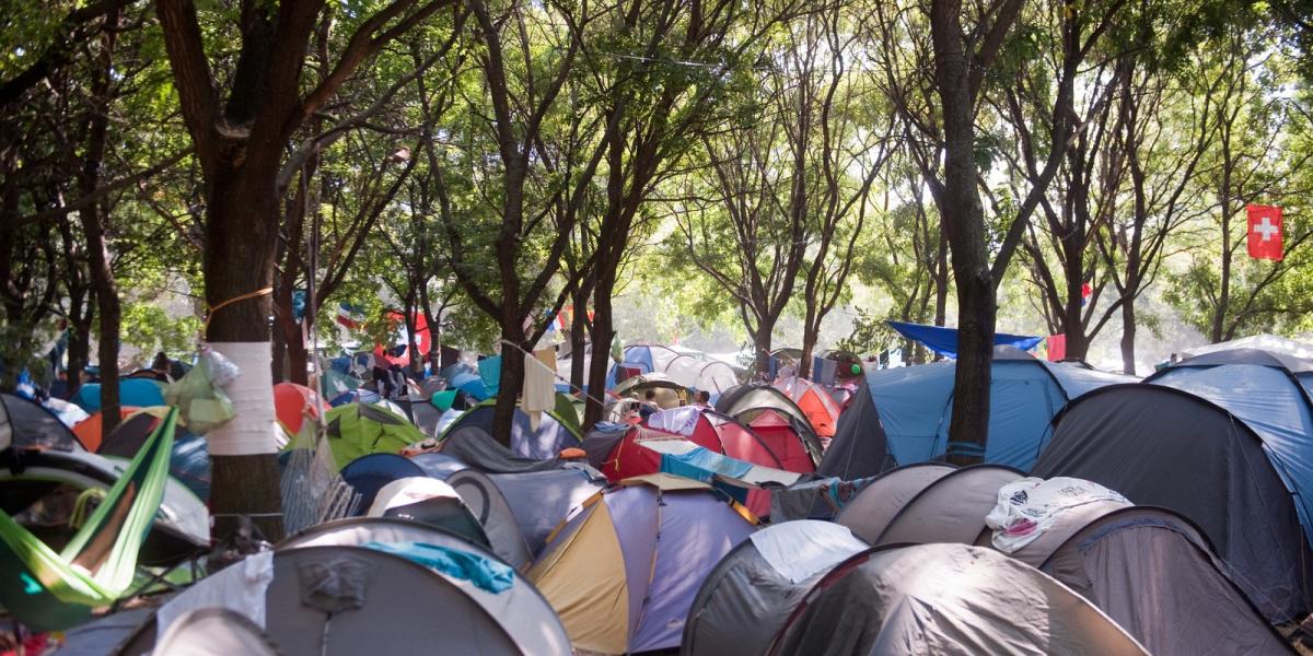 Sokan kint is laknak a szigeten a fesztivál ideje alatt FOTÓ: Tóth Gergő