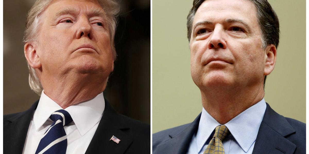 Donald Trump és James Comey FOTÓ: REUTERS/Jim Lo Scalzo/Pool, Gary Cameron/File Photo